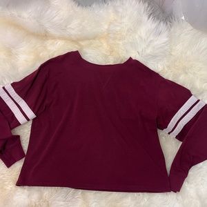 Maroon Long-Sleeved Shirt